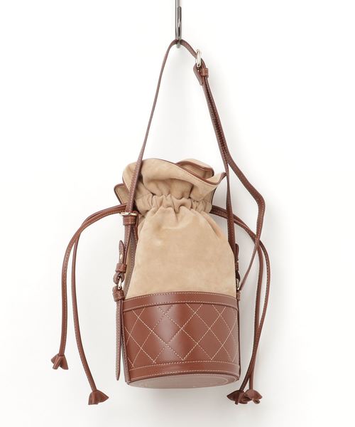 CARVEN(カルヴェン)の「SULLY 9197SA121(ショルダーバッグ・レディース・ブラック/ダークグリーン/ベージュ・ONE)」の1枚目の写真