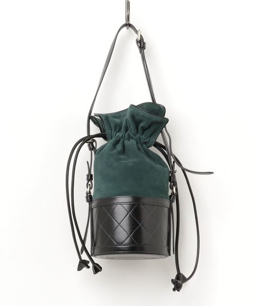 CARVEN(カルヴェン)の「SULLY 9197SA121(ショルダーバッグ・レディース・ブラック/ダークグリーン/ベージュ・ONE)」の2枚目の写真