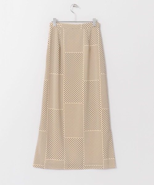 URBAN RESEARCH ROSSO WOMEN(アーバンリサーチ ロッソ)の「ランダムドットスカート(スカート・レディース・アイボリー/ブラウン系その他/ブラック・36/38)」の7枚目の写真