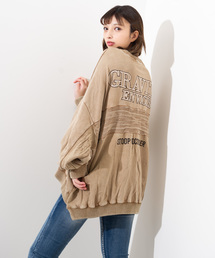 Roger&Raw/Back JQクルーBIGスウェット