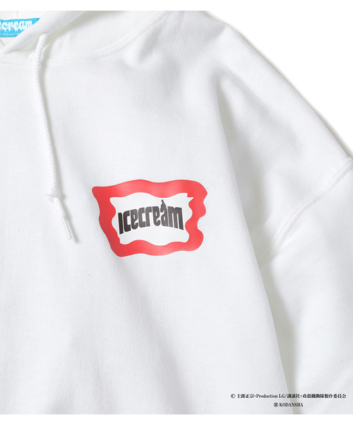 ICECREAM（アイスクリーム）の「ICECREAMxGhost in the Shell: Stand Alone Complex　Motoko Kusanagi HOODIE（パーカー・メンズ・ホワイト/ブラック/ブルー・SMALL/MEDIUM/LARGE/X-LARGE）」の7枚目の写真