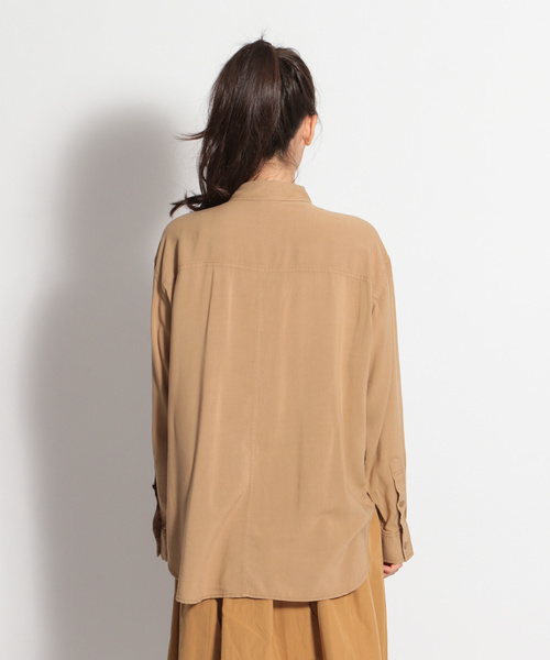 niko and...（ニコアンド）の「ミリタリーワイドシャツ（シャツ/ブラウス・レディース・ブラック/ベージュ/カーキ・MEDIUM/LARGE）」の15枚目の写真