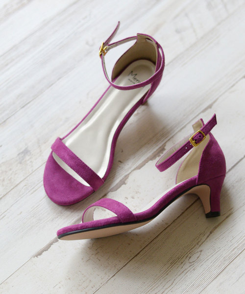 menue（メヌエ）の「5cmヒール すっきりシルエット サンダル（サンダル・レディース・イエロー/ホワイト/ベージュ/ダークブルー/グレイッシュベージュ/ブラック系その他2/マジェンタ/ブラック/ブラック系その他/ピンクベージュ/シルバー/ホワイト系その他/ブラック系その他3/ベージュ系その他/パイソン/ブラウン系その他/ブルーグレー/ラベンダー/その他/ライトグリーン・SS/S/3L/LL/M/L/XS）」の17枚目の写真