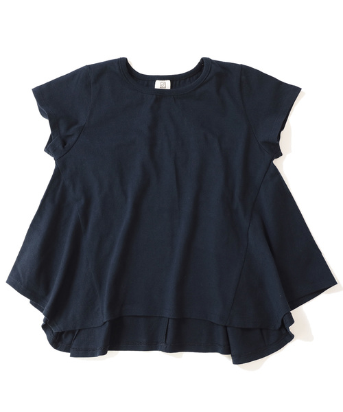 devirock（デビロック）の「ハンカチヘム半袖Tシャツ（Tシャツ/カットソー・キッズ・ホワイト/ネイビー/イエロー系その他/スモークピンク/ラベンダー/ブルーグレー/スミクロ・110cm/100cm/120cm/130cm/140cm/150cm/160cm）」の14枚目の写真