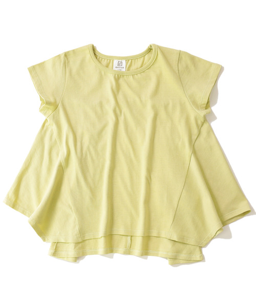 devirock（デビロック）の「ハンカチヘム半袖Tシャツ（Tシャツ/カットソー・キッズ・ホワイト/ネイビー/イエロー系その他/スモークピンク/ラベンダー/ブルーグレー/スミクロ・110cm/100cm/120cm/130cm/140cm/150cm/160cm）」の15枚目の写真