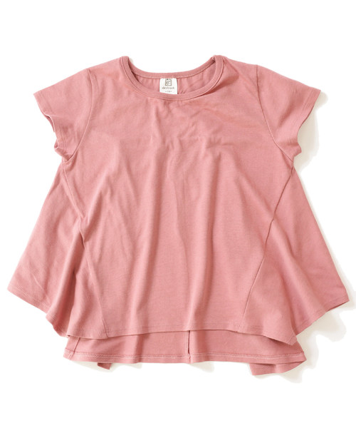 devirock（デビロック）の「ハンカチヘム半袖Tシャツ（Tシャツ/カットソー・キッズ・ホワイト/ネイビー/イエロー系その他/スモークピンク/ラベンダー/ブルーグレー/スミクロ・110cm/100cm/120cm/130cm/140cm/150cm/160cm）」の16枚目の写真