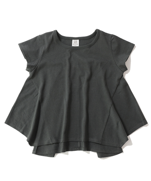 devirock（デビロック）の「ハンカチヘム半袖Tシャツ（Tシャツ/カットソー・キッズ・ホワイト/ネイビー/イエロー系その他/スモークピンク/ラベンダー/ブルーグレー/スミクロ・110cm/100cm/120cm/130cm/140cm/150cm/160cm）」の19枚目の写真