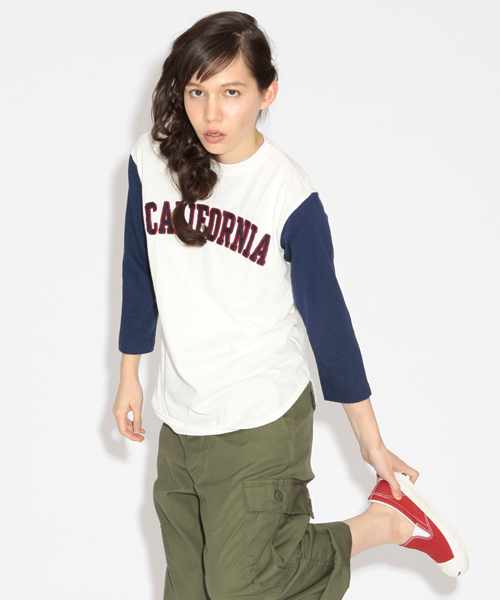 BEAMS BOY（ビームスボーイ）の「CHESWICK / CALIFORNIA TEE（Tシャツ/カットソー・レディース・ホワイト/ヘザ－グレー/ネイビー・ONE SIZE）」の2枚目の写真