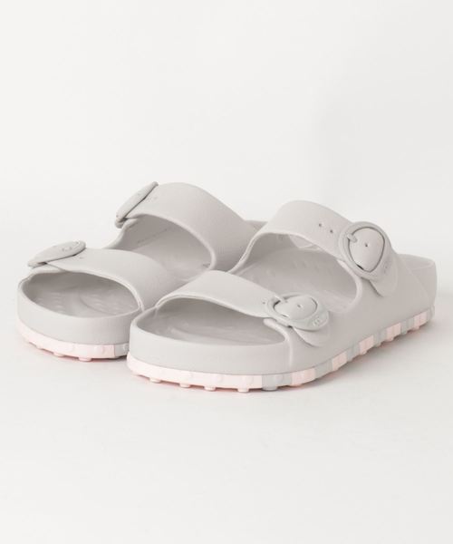artemis by DIANA(アルテミスバイダイアナ)の「【ccilu チルHORIZON CHECK SANDAL】ダブルベルトサンダル(サンダル・レディース・ブラック/ホワイト/グレー・XL/S/M/L)」の3枚目の写真