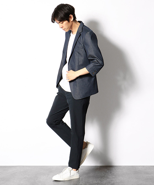 COMME　CA COMMUNE（コムサコミューン）の「ナイロン2WAYストレッチ　イージーパンツ（その他パンツ・メンズ・ネイビー/カーキ・SMALL/MEDIUM/LARGE）」の5枚目の写真