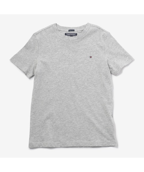 TOMMY HILFIGER（トミーヒルフィガー）の「【130～160cm/ジュニアサイズ】ワンポイントクルーネックコットンTシャツ（Tシャツ/カットソー・キッズ・ホワイト/ブラック/ネイビー/グレー/レッド/ブルー・130cm/140cm/150cm/160cm）」の4枚目の写真