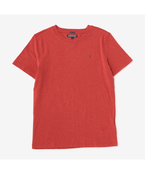TOMMY HILFIGER（トミーヒルフィガー）の「【130～160cm/ジュニアサイズ】ワンポイントクルーネックコットンTシャツ（Tシャツ/カットソー・キッズ・ホワイト/ブラック/ネイビー/グレー/レッド/ブルー・130cm/140cm/150cm/160cm）」の6枚目の写真