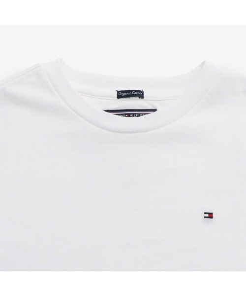 TOMMY HILFIGER（トミーヒルフィガー）の「【130～160cm/ジュニアサイズ】ワンポイントクルーネックコットンTシャツ（Tシャツ/カットソー・キッズ・ホワイト/ブラック/ネイビー/グレー/レッド/ブルー・130cm/140cm/150cm/160cm）」の12枚目の写真