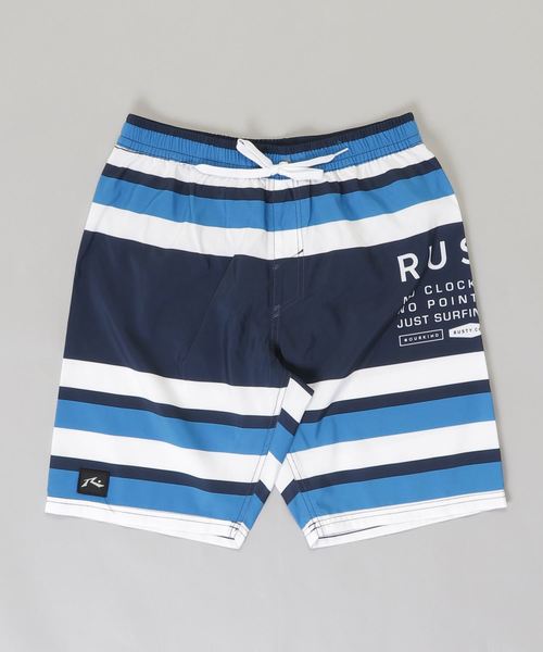 Rusty メンズボーダーボードショーツ サーフショーツ 水着 水着