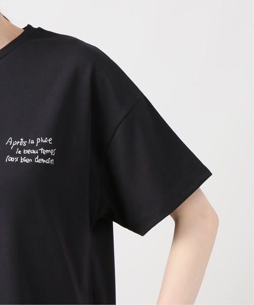 JOINT WORKS(ジョイントワークス)の「ハンドライク刺繍TEE(Tシャツ/カットソー・レディース・ブラック/ホワイト/ベージュ・FREE)」の13枚目の写真