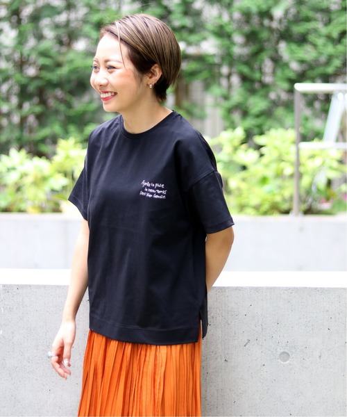 JOINT WORKS(ジョイントワークス)の「ハンドライク刺繍TEE(Tシャツ/カットソー・レディース・ブラック/ホワイト/ベージュ・FREE)」の22枚目の写真