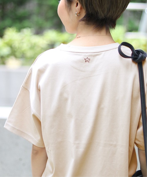 JOINT WORKS(ジョイントワークス)の「ハンドライク刺繍TEE(Tシャツ/カットソー・レディース・ブラック/ホワイト/ベージュ・FREE)」の20枚目の写真