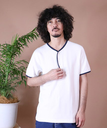 ∴【 HealthKnit / ヘルスニット 】スウェット半袖ヘンリー　3201　SIP