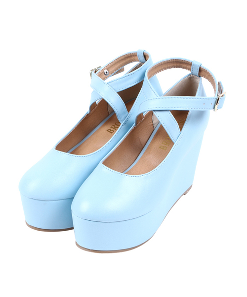 WEGO(ウィゴー)の「WEGO/クロスパンプス(パンプス・レディース・ホワイト/ブラック/サックスブルー/パープル・24.5cm/23.5cm)」の13枚目の写真