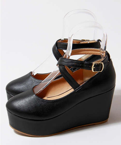 WEGO(ウィゴー)の「WEGO/クロスパンプス(パンプス・レディース・ホワイト/ブラック/サックスブルー/パープル・24.5cm/23.5cm)」の9枚目の写真