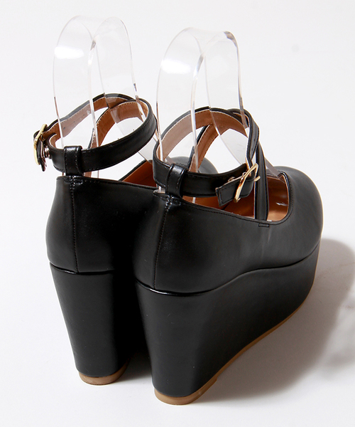 WEGO(ウィゴー)の「WEGO/クロスパンプス(パンプス・レディース・ホワイト/ブラック/サックスブルー/パープル・24.5cm/23.5cm)」の8枚目の写真