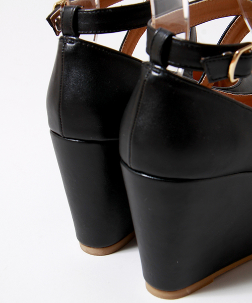 WEGO(ウィゴー)の「WEGO/クロスパンプス(パンプス・レディース・ホワイト/ブラック/サックスブルー/パープル・24.5cm/23.5cm)」の7枚目の写真