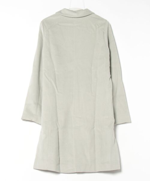 KOBE LETTUCE（コウベレタス）の「［ミディアム/ロング丈］シンプルチェスターコート（チェスターコート・レディース・グリーン系その他2/グリーン系その他4/ベージュ系その他/パープル系その他/グレー系その他2/ラベンダー/ブラック系その他/グレー系その他/ライトグレー/ブラック/ベージュ/チャコールグレー/ブルー系その他/グリーン系その他3/ブルー/グリーン系その他・L/MEDIUM/LARGE/M）」の19枚目の写真