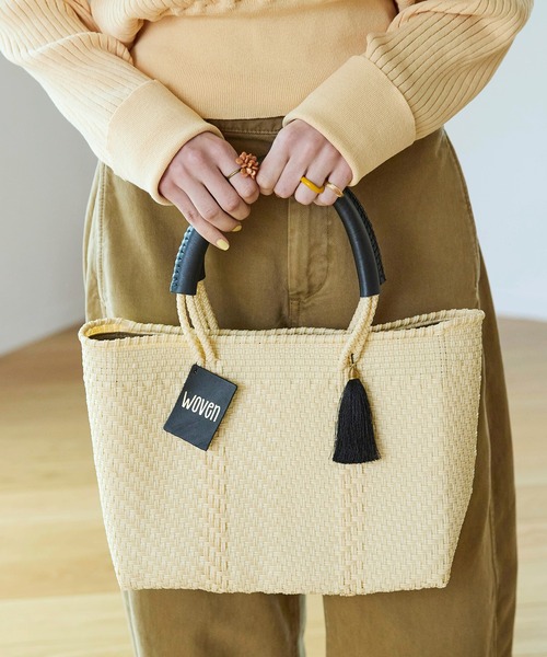 WOVEN (ウーヴン) / スモールトート メキシコ製 バスケットバッグ