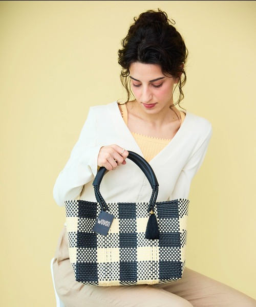 WOVEN (ウーヴン) / スモールトート メキシコ製 バスケットバッグ