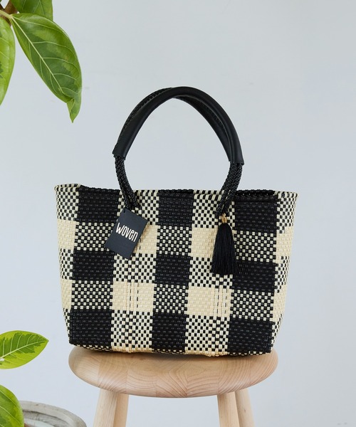 WOVEN (ウーヴン) / スモールトート メキシコ製 バスケットバッグ