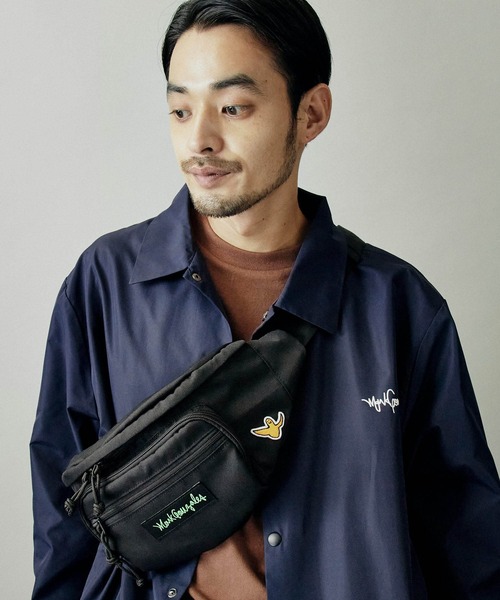 Mark Gonzales(マーク・ゴンザレス)の「Mark Gonzales/マークゴンザレス ウエストバッグ(ボディバッグ/ウエストポーチ・メンズ・ブラック×ホワイト/ブラック系その他/ブラック×ライム/ブラック×ピンク・FREE)」の1枚目の写真