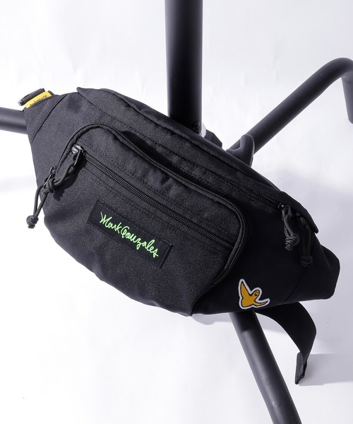 Mark Gonzales(マーク・ゴンザレス)の「Mark Gonzales/マークゴンザレス ウエストバッグ(ボディバッグ/ウエストポーチ・メンズ・ブラック×ホワイト/ブラック系その他/ブラック×ライム/ブラック×ピンク・FREE)」の7枚目の写真
