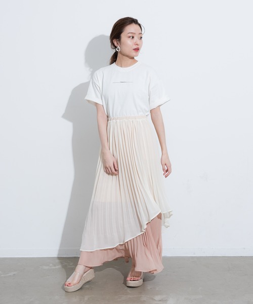 VANNIE U(ヴァニーユー)の「ラインロゴTee(Tシャツ/カットソー・レディース・ホワイト/ブラック/ベージュ・FREE)」の22枚目の写真