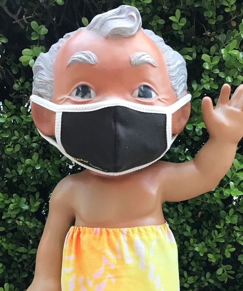 GREEN BOWL(グリーンボウル)の「【日本製】GREEN BOWL Sweat Face Mask /グリーンボウル スウェット フェイス マスク(マスク・メンズ・オフホワイト/オートミール/杢グレー/スミクロ/グレー・FREE)」の3枚目の写真