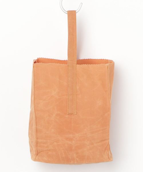 PUEBCO（プエブコ）の「GROCERY BAG WITH HANDLE Small（トートバッグ・メンズ・ホワイト/ブラウン・SMALL）」の5枚目の写真