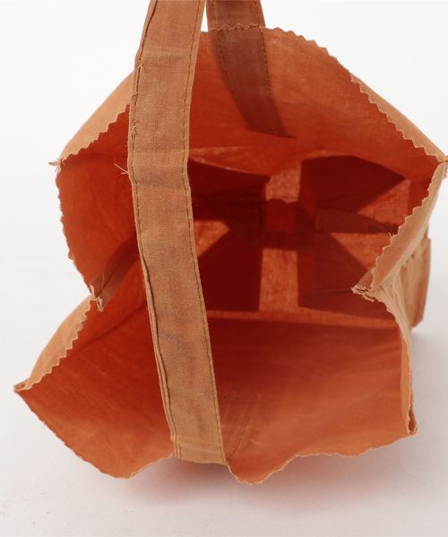 PUEBCO（プエブコ）の「GROCERY BAG WITH HANDLE Small（トートバッグ・メンズ・ホワイト/ブラウン・SMALL）」の7枚目の写真