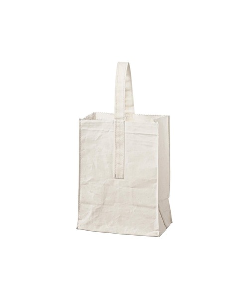 PUEBCO（プエブコ）の「GROCERY BAG WITH HANDLE Small（トートバッグ・メンズ・ホワイト/ブラウン・SMALL）」の8枚目の写真