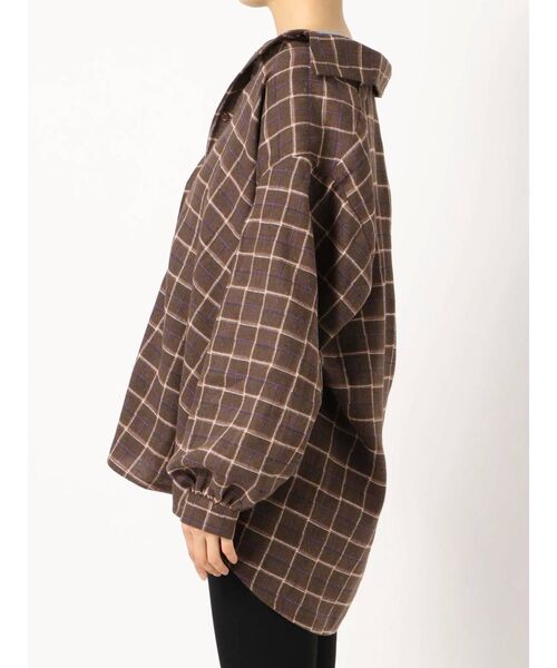 jouetie（ジュエティ）の「アシメレイヤードシャツ（シャツ/ブラウス・レディース・ブラック/ブラウン/レッド/ブルー・MEDIUM）」の21枚目の写真