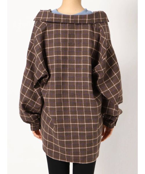 jouetie（ジュエティ）の「アシメレイヤードシャツ（シャツ/ブラウス・レディース・ブラック/ブラウン/レッド/ブルー・MEDIUM）」の18枚目の写真