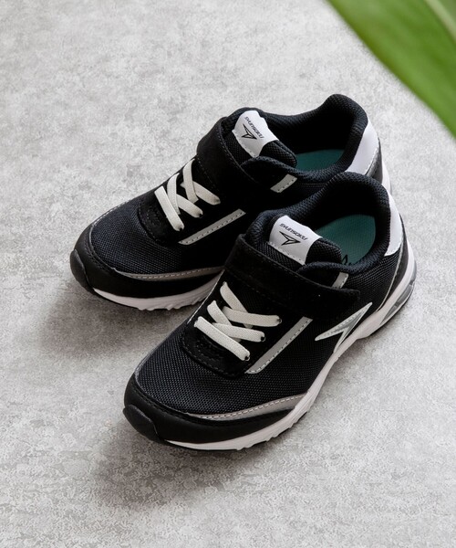 瞬足（シュンソク）の「【coen キッズ/ジュニア】2020FW新作・別注瞬足（シュンソク）Hi-STANDARD（ハイスタンダード）ダブルインソールスニーカー（スニーカー・キッズ・グレー/ブラック・21cm/20cm/22cm/23cm/18cm/19cm）」の6枚目の写真