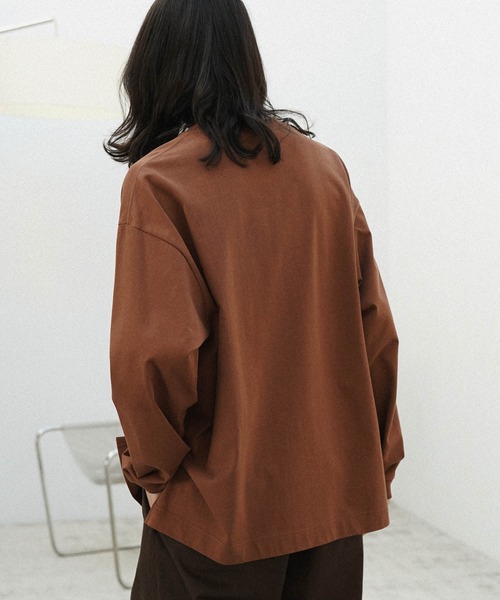 トップス EXTRA FINE COTTON SIDE SLIT BASIC L/S EXTRA FINE COTTON SIDE SLIT BASIC L/S（Tシャツ/カットソー
