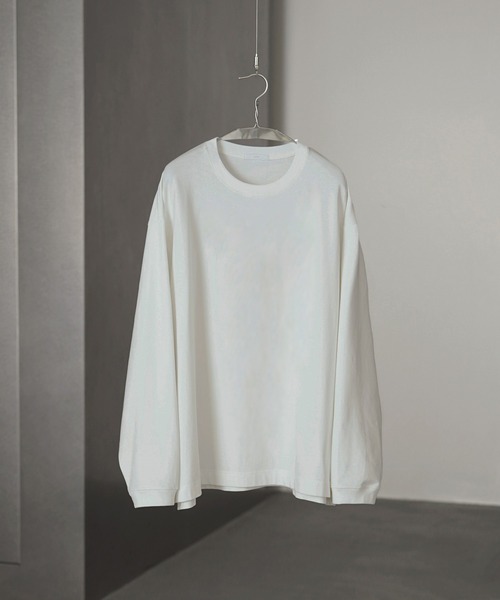 EXTRA FINE COTTON SIDE SLIT BASIC L/S（Tシャツ/カットソー