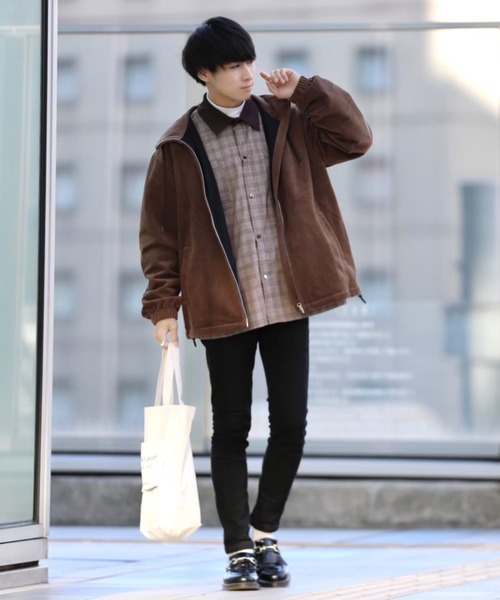 MinoriTY(マイノリティ)の「【MinoriTY × ファッションインフルエンサー こーせ】切替クレリックシャツジャケット(ブルゾン・メンズ・ブラウン系その他/ブラウン系その他2・M/L)」の13枚目の写真