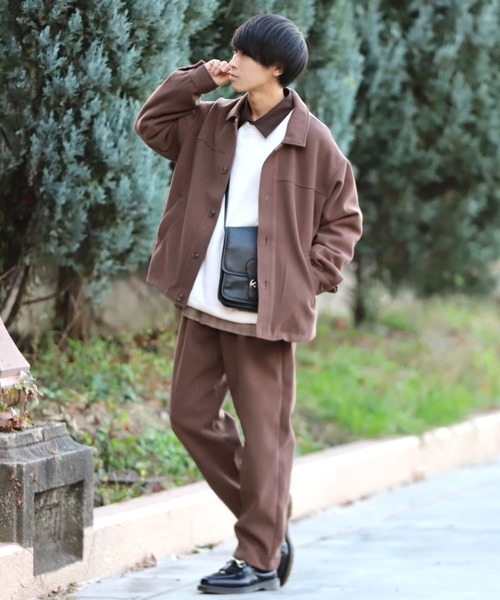MinoriTY(マイノリティ)の「【MinoriTY × ファッションインフルエンサー こーせ】切替クレリックシャツジャケット(ブルゾン・メンズ・ブラウン系その他/ブラウン系その他2・M/L)」の16枚目の写真