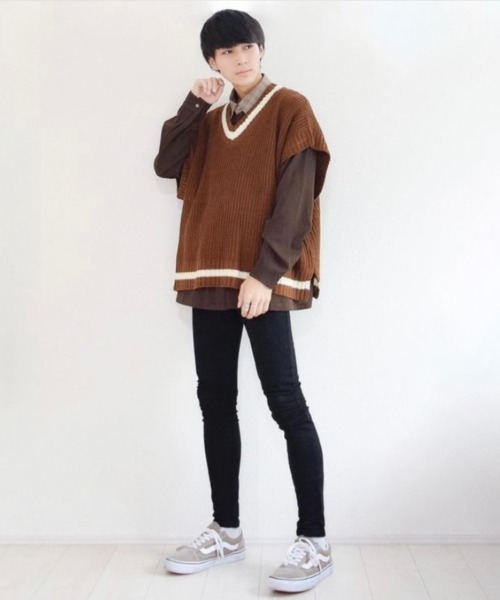 MinoriTY(マイノリティ)の「【MinoriTY × ファッションインフルエンサー こーせ】切替クレリックシャツジャケット(ブルゾン・メンズ・ブラウン系その他/ブラウン系その他2・M/L)」の9枚目の写真