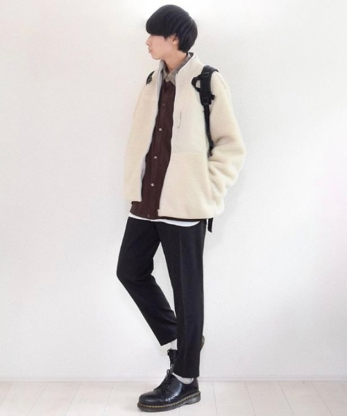 MinoriTY(マイノリティ)の「【MinoriTY × ファッションインフルエンサー こーせ】切替クレリックシャツジャケット(ブルゾン・メンズ・ブラウン系その他/ブラウン系その他2・M/L)」の20枚目の写真