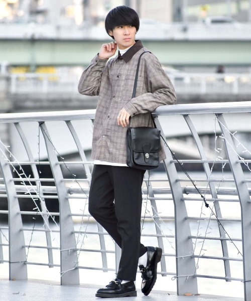 MinoriTY(マイノリティ)の「【MinoriTY × ファッションインフルエンサー こーせ】切替クレリックシャツジャケット(ブルゾン・メンズ・ブラウン系その他/ブラウン系その他2・M/L)」の21枚目の写真