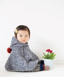 392 plusm（サンキューニプリュスエム）の「fleece bonbon poncho（その他トップス）」