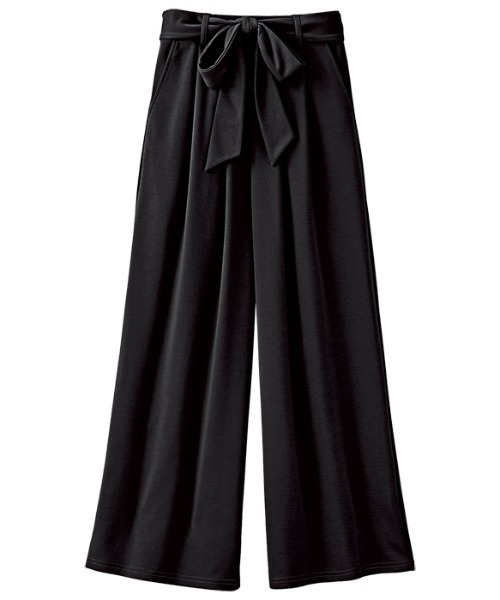 GeeRA(ジーラ)の「ベルト付美脚カットソーワイドパンツ(その他パンツ・レディース・ネイビー/カーキ/パープル/ベージュ/ブラック・SMALL/X-LARGE/LARGE/MEDIUM/XX-LARGE)」の7枚目の写真