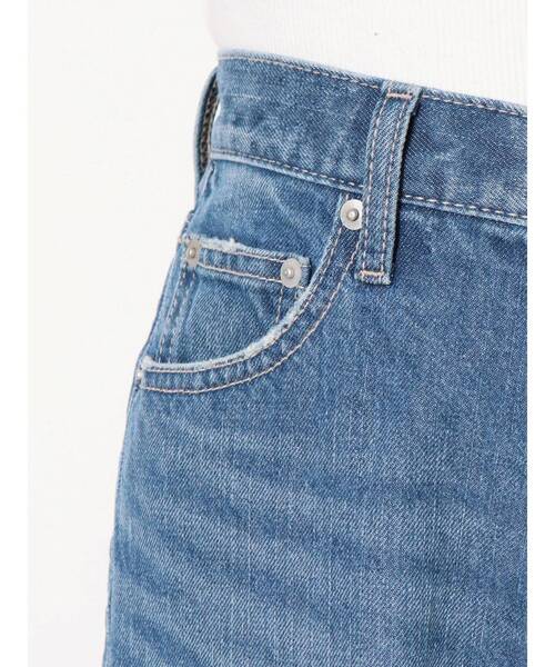 GYDA（ジェイダ）の「フリンジワイドデニムパンツ（デニムパンツ・レディース・オフホワイト/ブルー・SMALL/MEDIUM）」の8枚目の写真